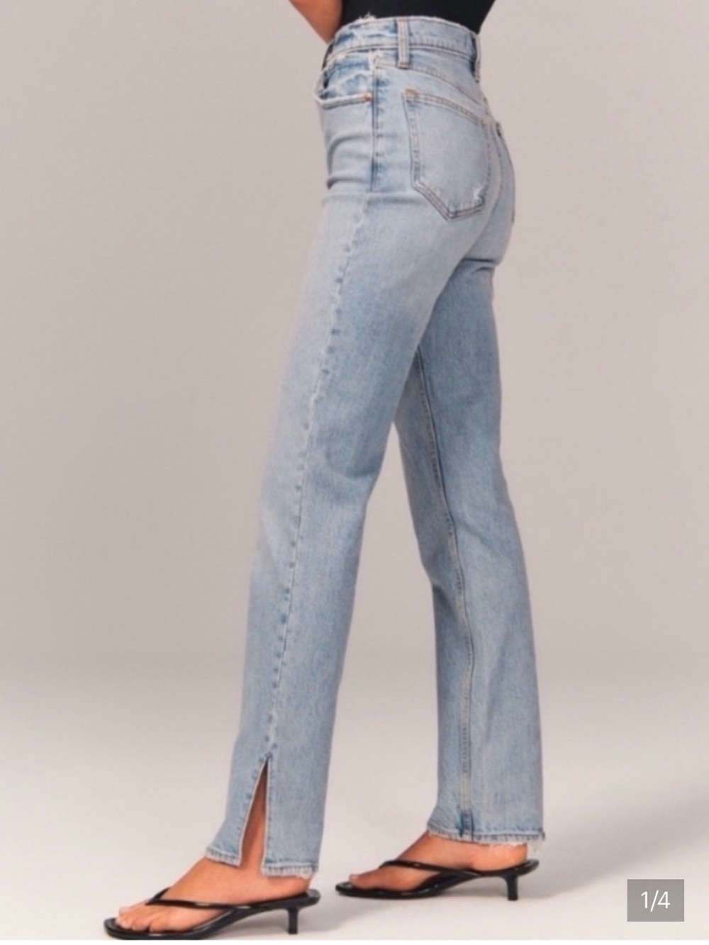 Abercrombie 90’s Ultra High Rise with Slit Jeans